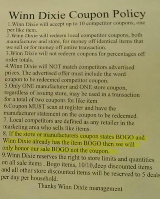 questions-on-winn-dixie-competitor-coupon-change