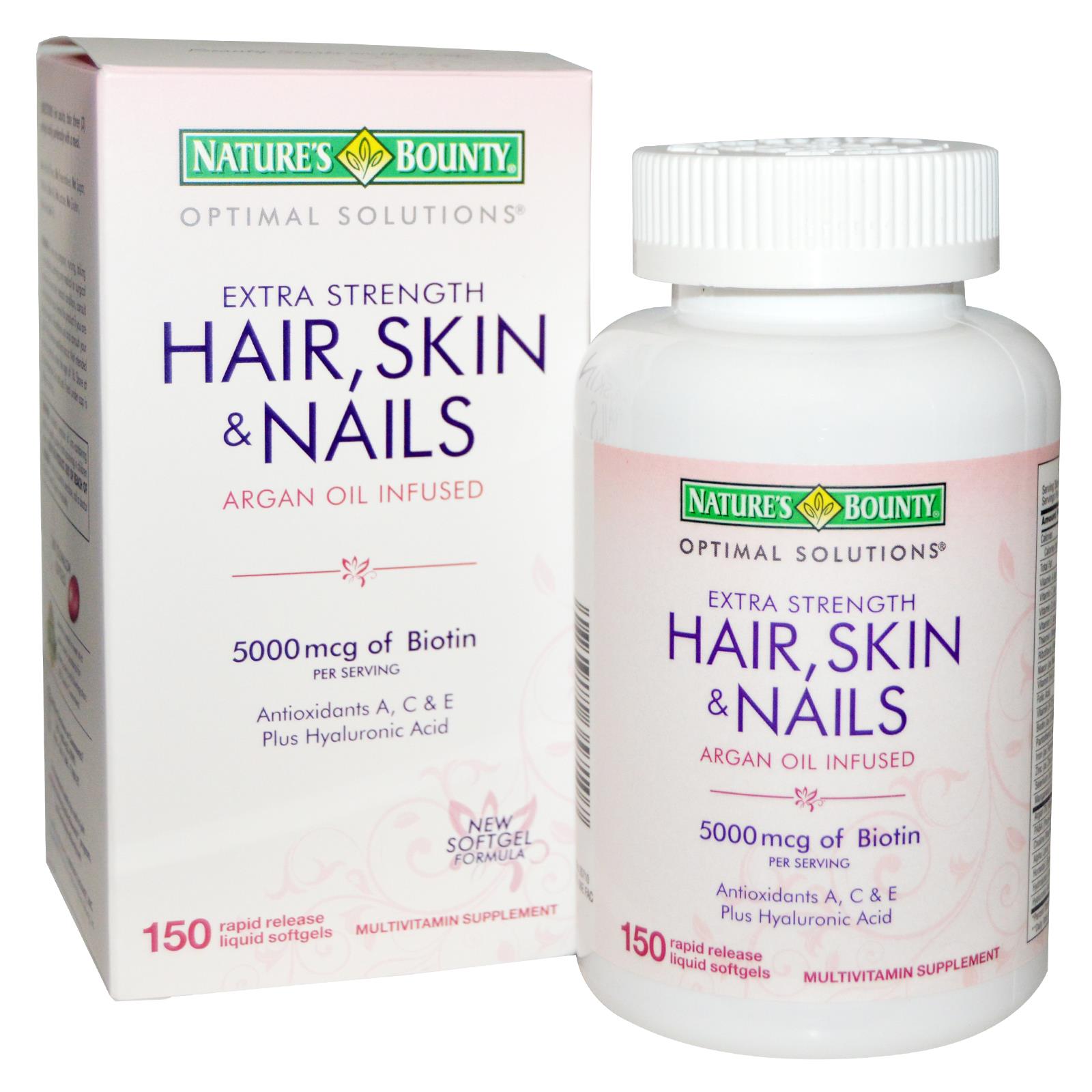 Natures Bounty Optimal Solutions Hair Skin And Nails Only 200 At