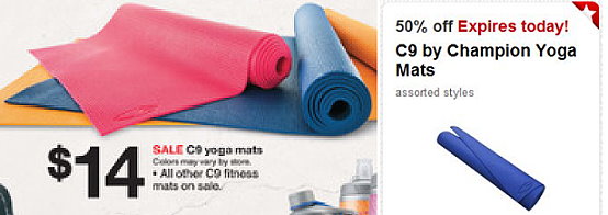 how much are yoga mats at target