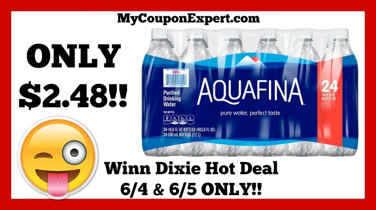 Aquafina Water Hot Winn Dixie Deal