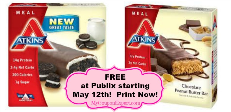 Atkins meal bars publix