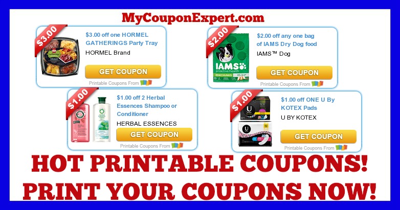 Check These Coupons Out & Print NOW! Hormel, Iams, Herbal Essences