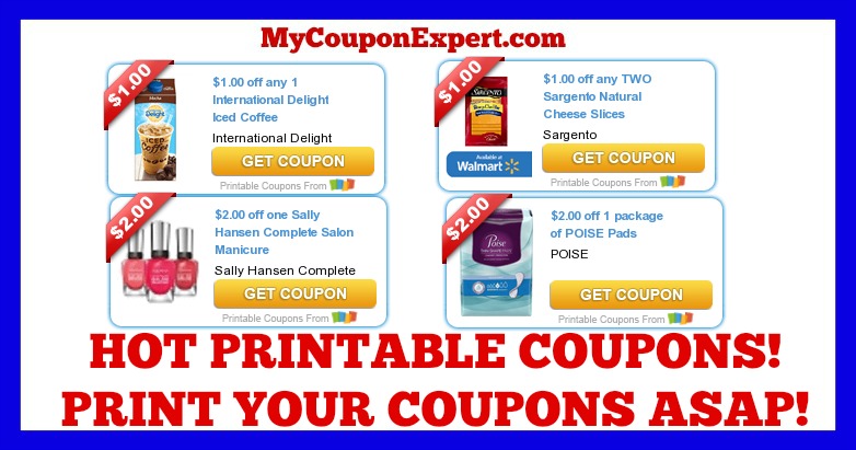 Check These Coupons Out Print NOW Poise Sargento Sally Hansen