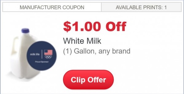 HURRY Grab This 1 00 Off ANY Gallon Of White Milk 
