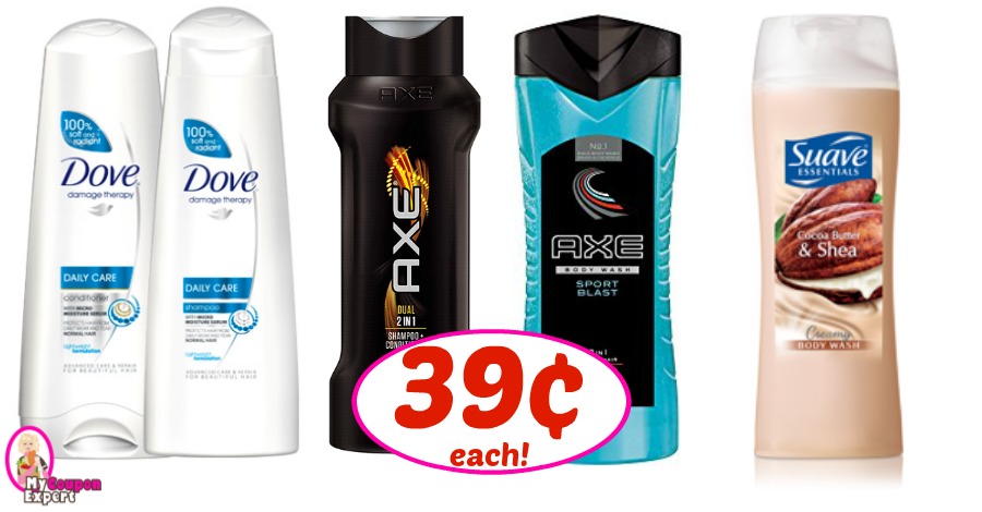 domesticeren Menstruatie erotisch Dove, Axe and Suave products just 39¢ at Winn Dixie!