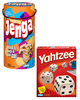 Just Released!   $2.00 off one JENGA Game or one YAHTZEE Game