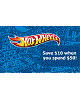 Just Released!   $10.00 off Hot Wheels with $50 purchase