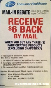 HOT Pfizer Mail in Rebate form in Sunday’s RP insert to look for!