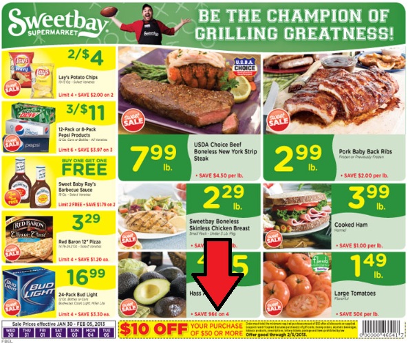 Sweetbay $10 off $50 coupon in this week’s ad!  YIPPEY!!!!