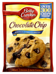 betty crocker cookie mix pouch
