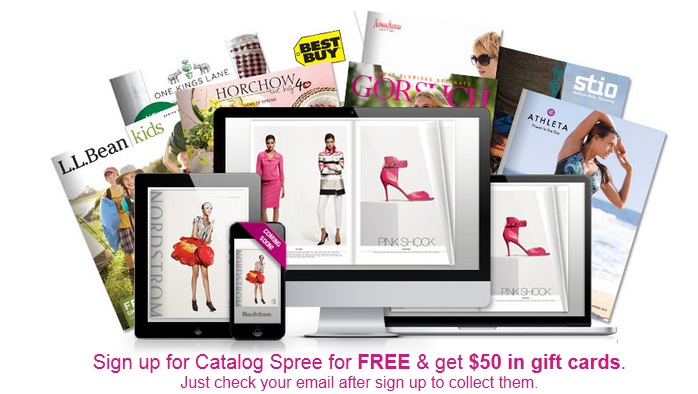 LIVE AGAIN!! $40 in FREE gift cards when you sign up for a FREE Catalog Spree Account!!