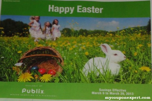 Publix Light Green Advantage Flyer – “Happy Easter” good 3/9-3/29