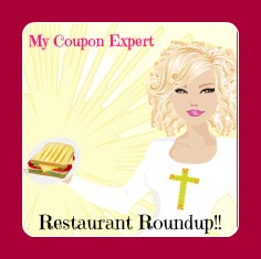 Restaurant Coupons as of 7/26/13!!