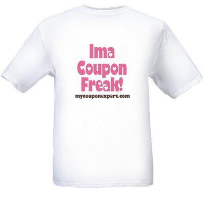 ENTER TO WIN one of TWENTY “Ima Coupon Freak” T-Shirts!!