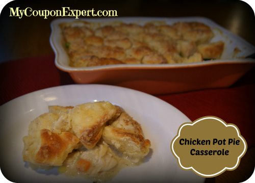 Tasty Tuesday!!  Easy Chicken Pot Pie Casserole!