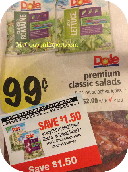 FREE Dole Salad at Winn Dixie!  Possible Money Maker!!!