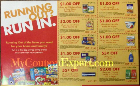 PUBLIX New Coupon Sheet with $10 rebate! Running Out? Run In!