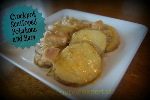 Thrifty Recipe- Crockpot Scalloped Potatoes and Ham