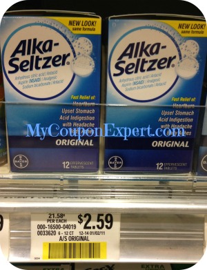 Publix Hot Deal Alert! Alka-Seltzer Antacid Products Only $.44
