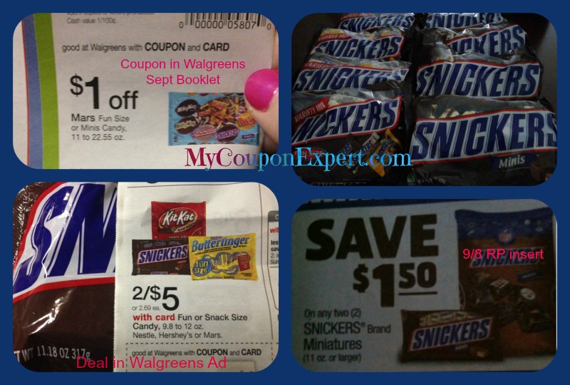 SNICKERS DEAL at Walgreens!!  Updated, check this out!