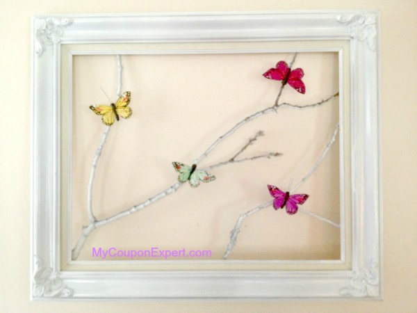 Thrifty Craft Idea!!  Super cute  Butterfly Frame!