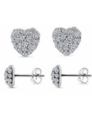 Swarovski Crystal Heart Shaped Studded Earrings Only $6.90 Shipped