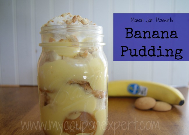 Mason Jar Banana Pudding Recipe!  Yummy!