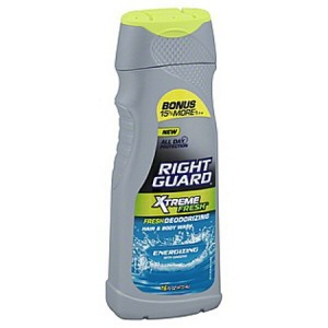 right guard extreme body wash