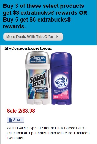 Lady Speed Stick Only $0.03 at CVS Starting 9/22