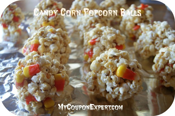 Candy Corn Popcorn Balls!!   Look how cute!