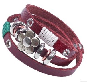 2 Leather Sunflower Bracelets Only $1.99 Shipped