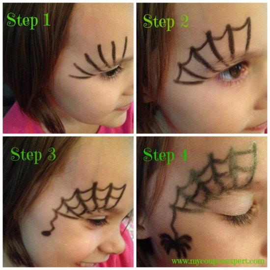 Face Painting Friday: DIY Spider Web Halloween Face Painting