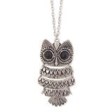 Silver Vintage Owl Necklace Only $0.99 Shipped