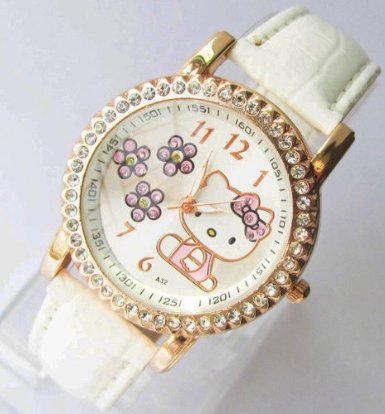 White Hello Kitty Watch Only $4.99 Shipped