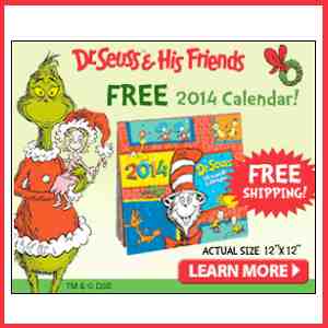 Get FIVE Dr. Seuss Books and a 2014 Calendar for $5.95 shipped!!
