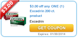 $3.00 Off Excedrin Coupon