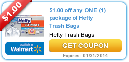 $1.00 Off Hefty Trash Bags Coupon