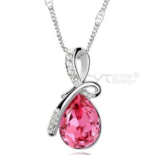 Eternal Love Teardrop Crystal Pendant Necklace Only $2.82 Shipped