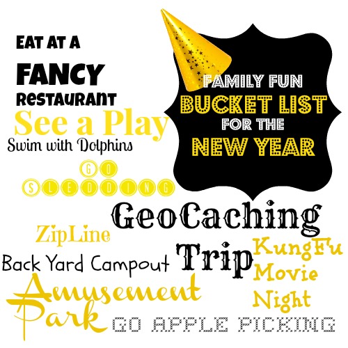 Make a Family Fun Bucket List for the New Year