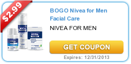 BOGO Nivea for Men Facial Care Coupon
