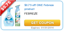 $0.75 Off One Febreze Product Coupon