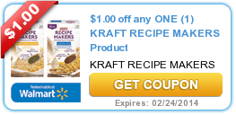 $1.00 Off Kraft Recipe Makers Coupon