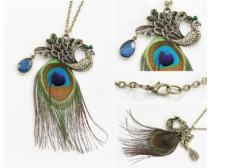 Peacock Necklace Only $2.10 Shipped