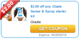 New Printable Coupons: Multiple Glade Products