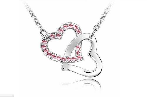 Heart to Heart Crystal Necklace Only $3.59 Shipped