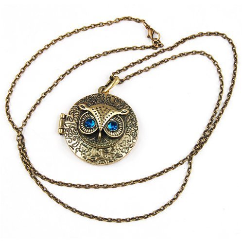 Owl Locket Pendant Only $1.55 Shipped