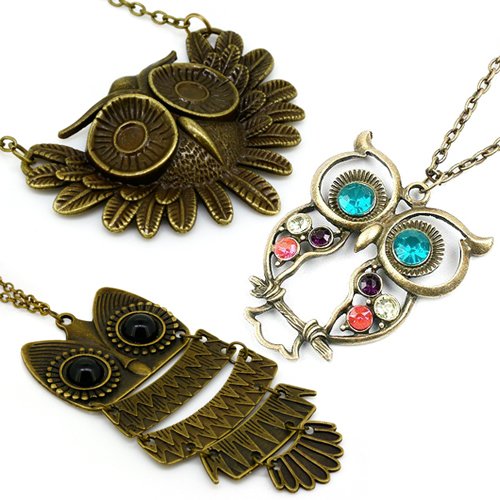 Three Owl Necklaces Only $5.99 Shipped