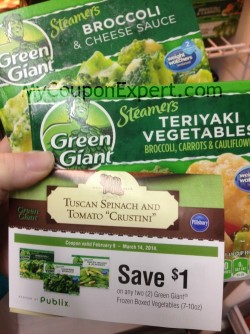 PUBLIX:  Easy Newbie deal for Green Giant Veggies!  HURRY!!