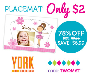 Custom Placemat Only $2.00 – 78% Savings