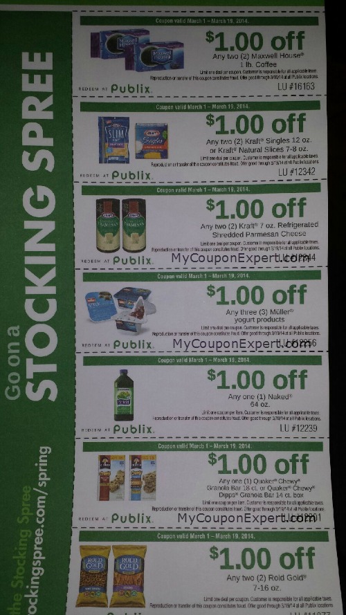 New Stocking Spree Coupon Sheet at Publix!!  Watch for it!